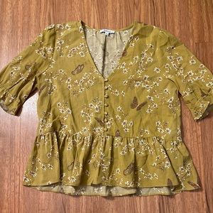 Madewell patterned shirt, size M